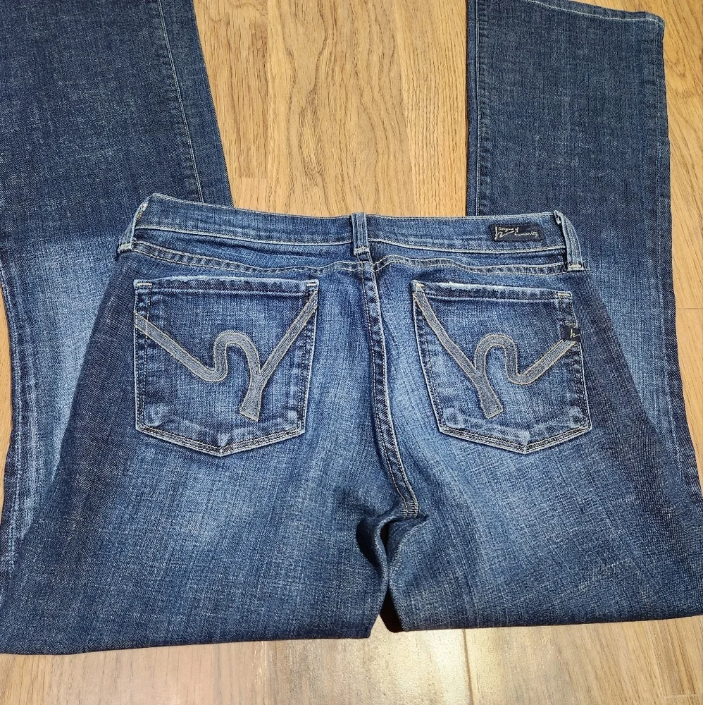 Citizens Of Humanity Women's Blue Flared Jeans, Size 27 - Picture 2 of 10